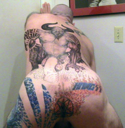 aussiegrunt:  blackritecircumcision:  TATTOO OF LUCIFERS BARBED CIRCUMCISED PHALLUS  loved this tatt for years. how cool would it be to slam your cock in a flaming pentagram?