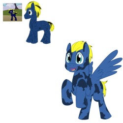 Fan-fic pony So yeah, you know how I like reading fan-fictions, I came across one that I&rsquo;m starting to get into.  Blue Angel, is the story of Voltare, a young pilot (a brony) who is transported to Equestria and shenanigans happen.  Honestly, I