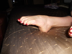 My husband loves this picture.Â  I don&rsquo;t think it is that great, but he likes when I flex my feet.Â  Then again he is a bit obsessed with them! This is with the new polish.Â 