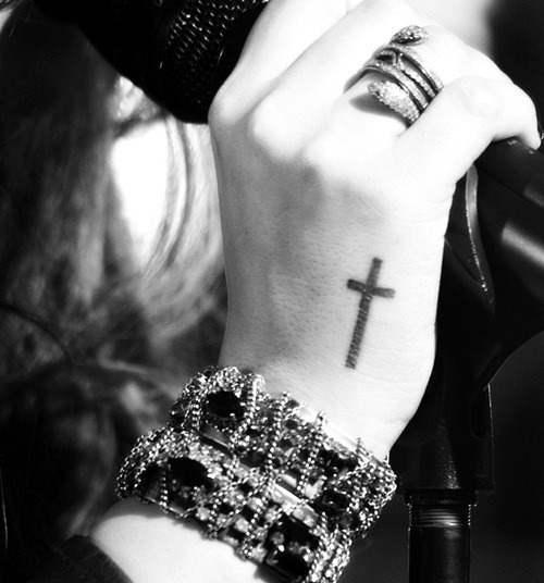 simple cross tattoo | Tumblr