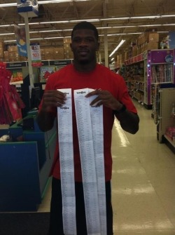 sylladex:  corgisandboobs:  ajc804:  shortformblog:  michaelhayes:  This is great. Houston Texan Andre Johnson’s receipts for รK he spent on Xmas gifts for kids in Child Protective Services.  That is the best receipt ever.  The shit you DON’T hear