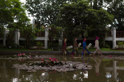 Beatles walking on water. Villa Isola, Bandung.