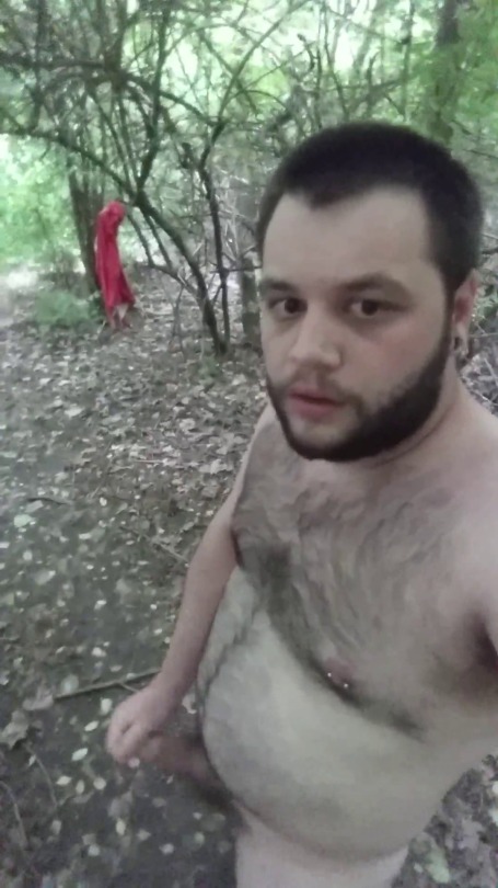 sleepycub89:  Jackin’ in the woods   Yeah this looks hot but let me tell you about the reality. The reality is mosquito fucking bites on your dick or balls or ass. That&rsquo;s the fucking sad reality. Still, it is fun.