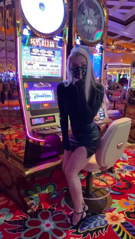 ownsdemurewhore:iwatchher:crashdaddio:My wife did this with me in a casino here in SoFL but didn’t wear any panties and showed her pussy off to a half dozen guys that night. We were both so horny that we fucked in the car on the top floor of the parking